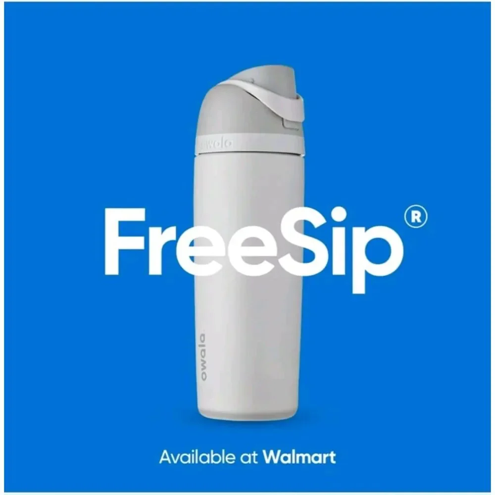 Owala freesip 24 oz Insulated stainless steel water bottle with Straw -Black